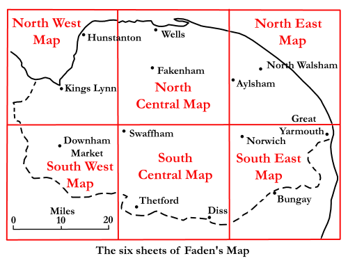 [Image: Faden’s Map in six sheets]
